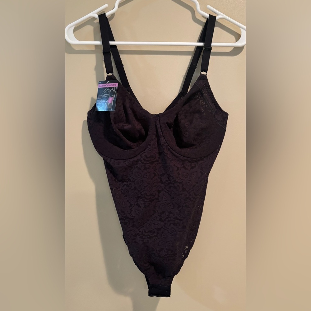 Bali Black Lace Shapewear Bodysuit